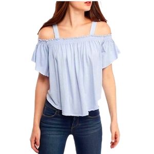 Free People Darling Cold Shoulder Top